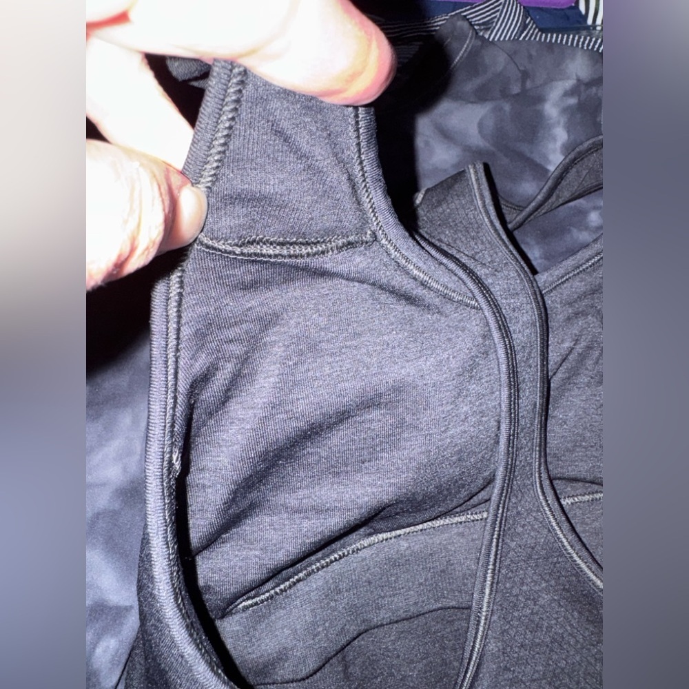 Lululemon Ebb & Flow Racerback Tank in Heathered Black - Picture 6 of 7